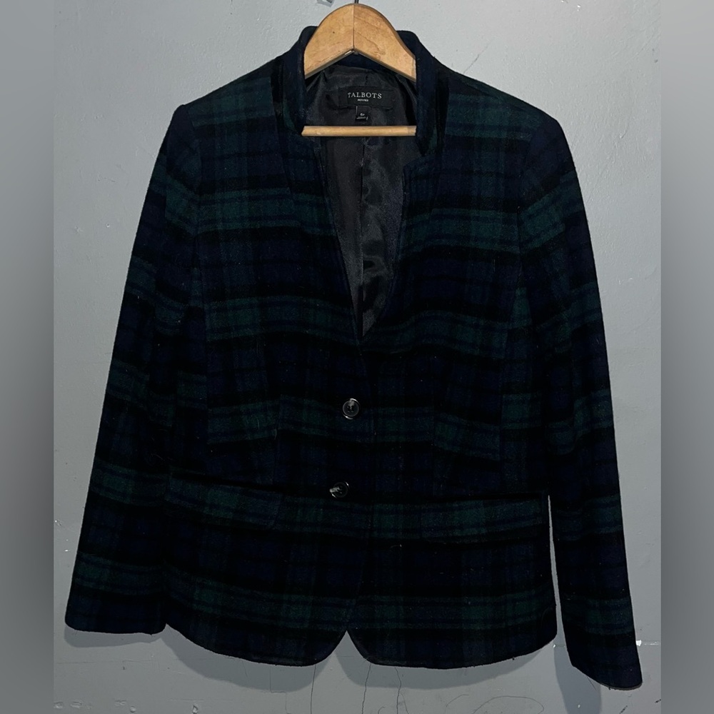 Talbots Petite plaid blazer